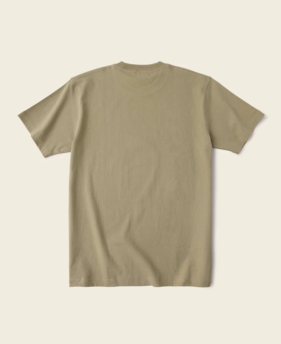Bronson Men's Sage Green 9 Oz US Cotton Tubular T-Shirt