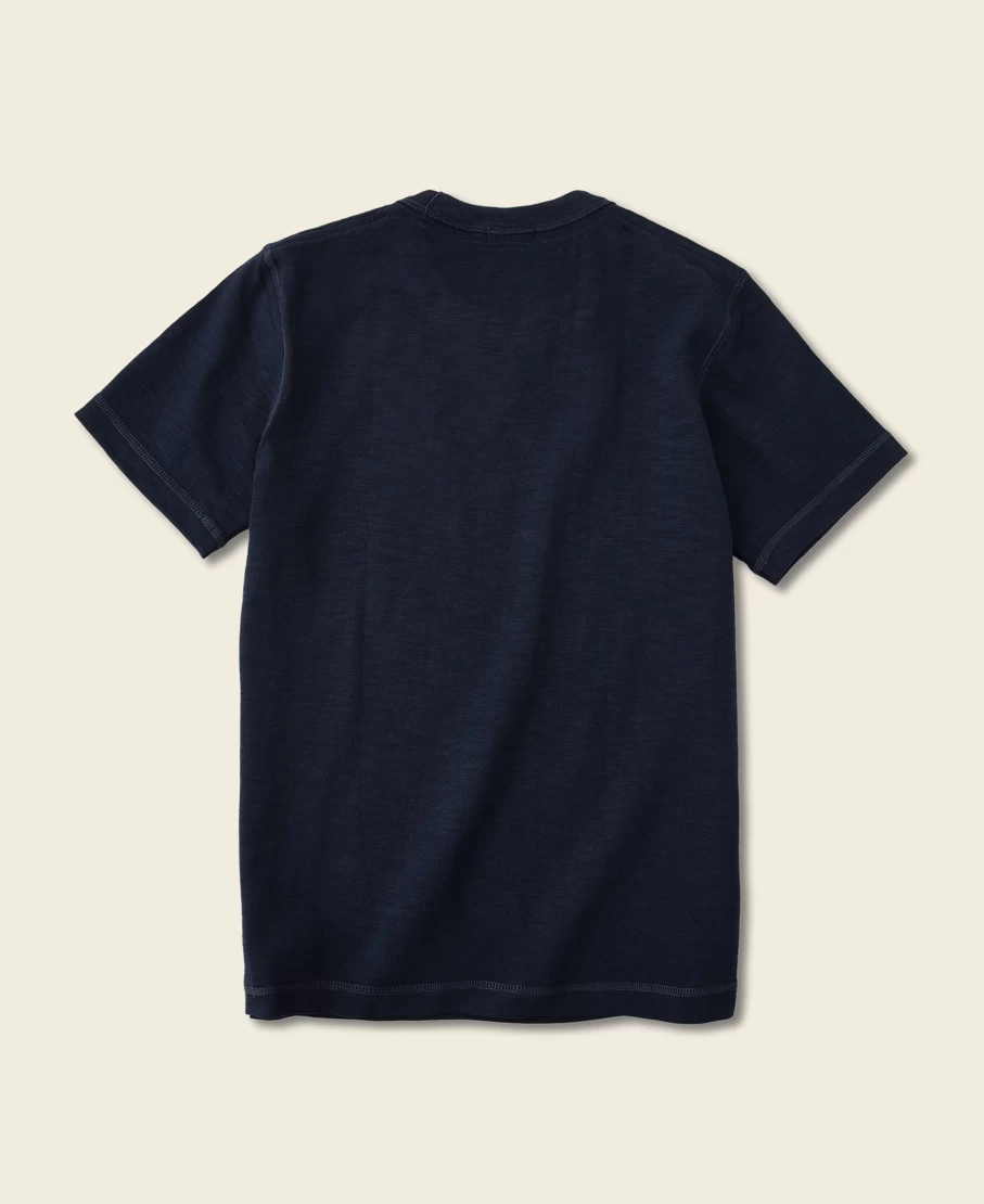 Bronson Men's Indigo 10.5 Oz US Cotton Tubular Gusset T-Shirt